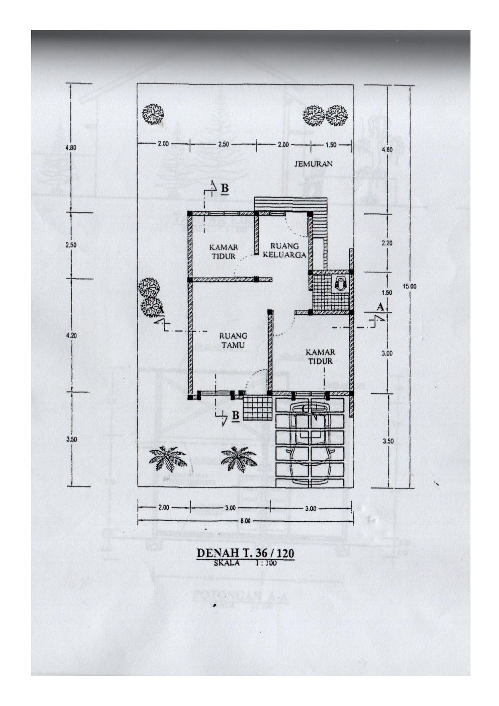 foto denah rumah tipe 36 perumahan PERUMAHAN FITATA BUMI INDERAPURA RESIDENCE