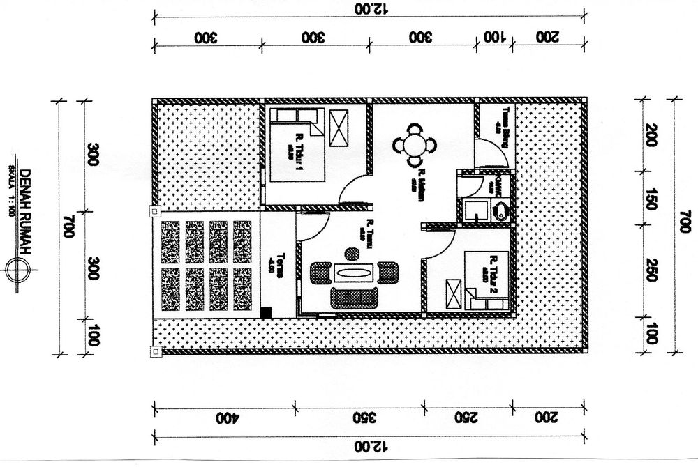 foto denah rumah tipe 36 perumahan DELANO RESIDENCE
