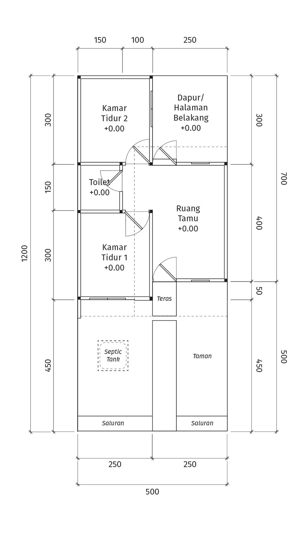 foto denah rumah tipe T30/60 perumahan Mutiara Srimahi Residence 2