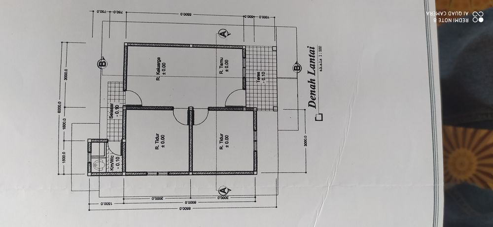 foto denah rumah tipe 36 perumahan GRIYA PINAGUT LESTARI