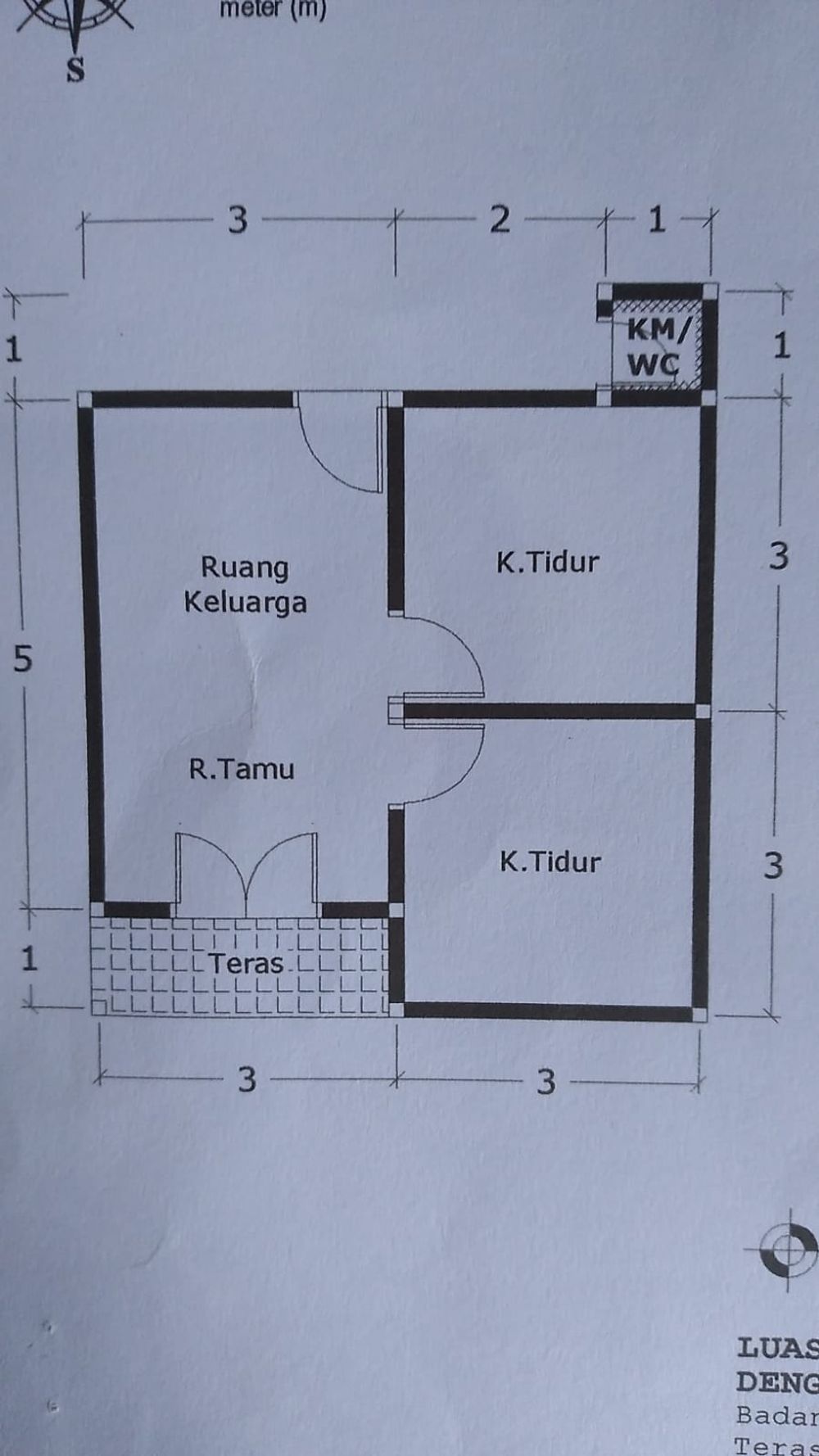 foto denah rumah tipe 36 perumahan PERUMAHAN PANENGA