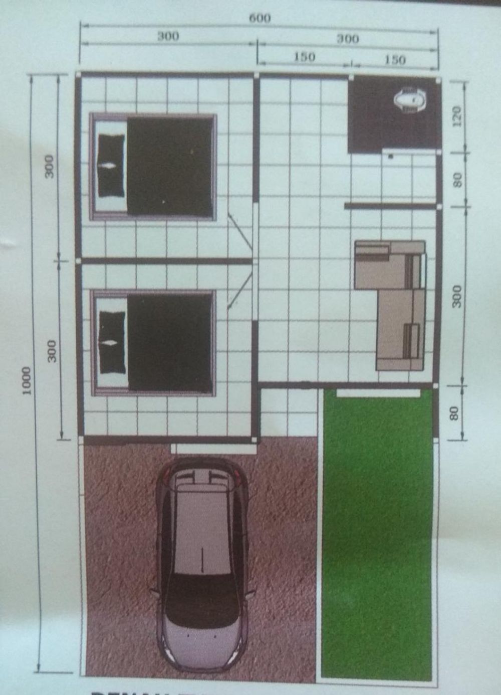 foto denah rumah tipe lux exclusive perumahan GRIYA PARAKANSALAK ASRI