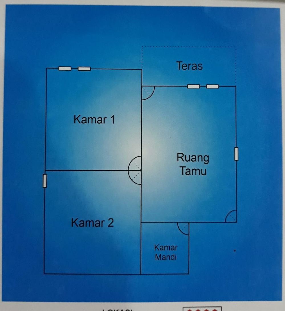 foto denah rumah tipe 36 perumahan MANGGA PERMAI RESIDENCE 2