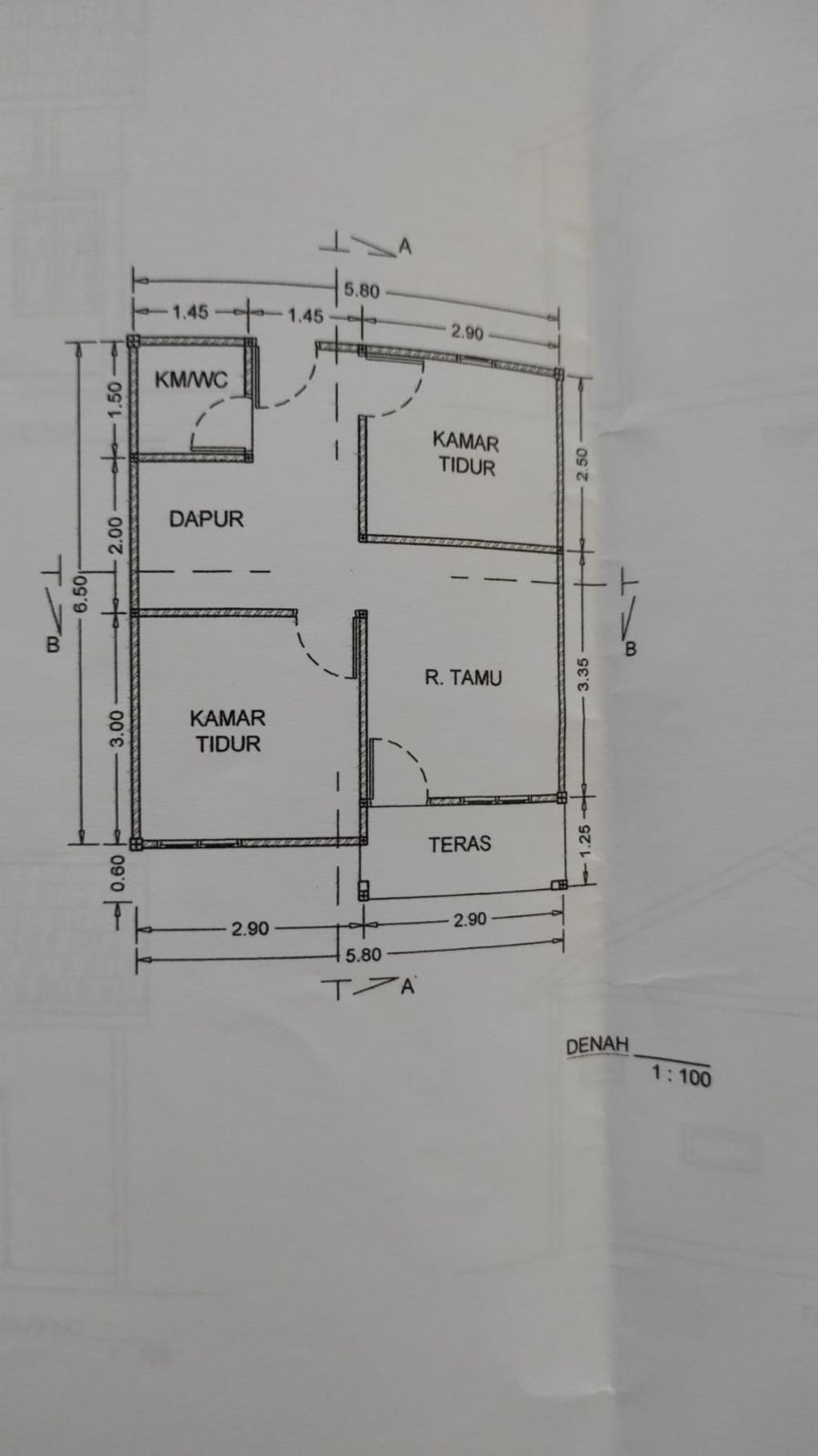 foto denah rumah tipe 36 perumahan Citra Mandiri