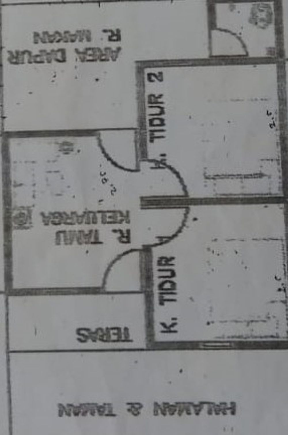 foto denah rumah tipe 30/60 perumahan PERUM CITRA JAYA JOHO 4