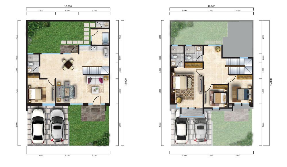 foto denah rumah tipe G-145 perumahan CitraGrand Cibubur CBD/CitraGrand 2 (Granbury)