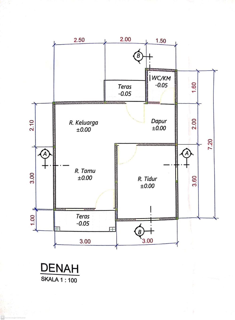 foto denah rumah tipe 36 perumahan GRAND EMERALD REGENCY LANJUTAN