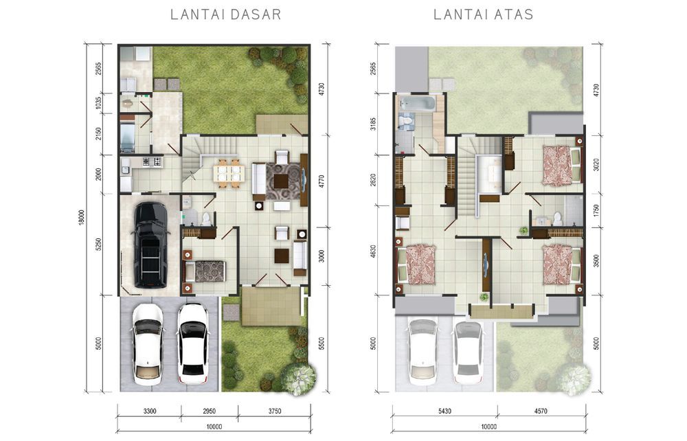 foto denah rumah tipe E-185 perumahan CITRAGRAND CIBUBUR CBD/ CITRAGRAND 2 ( LAGOON RESIDENCE)