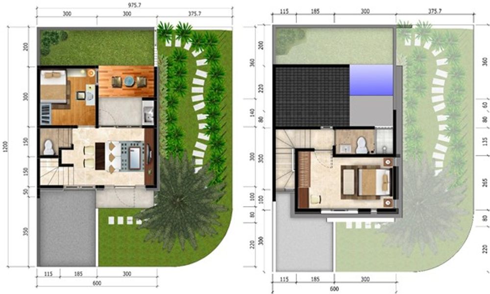 foto denah rumah tipe LEBAR 6 BLOK D.03 perumahan CitraLand Cibubur