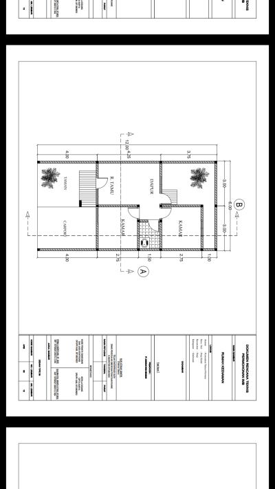 foto denah rumah tipe 36 perumahan Taman Nirwana
