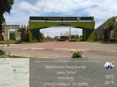 foto gerbang perumahan THE DIAMOND RESIDENCE