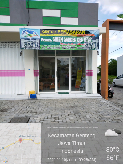foto gerbang perumahan GREEN GARDEN 2