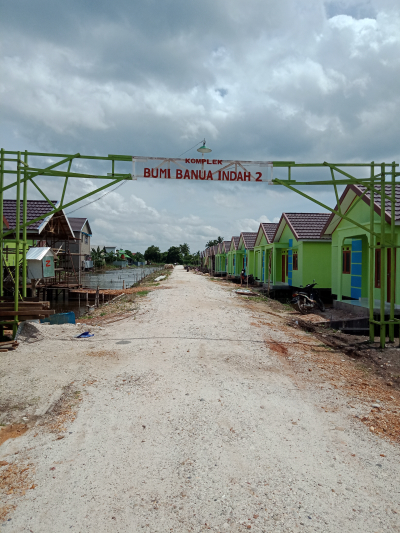 foto gerbang perumahan Komplek bumi banua indah ll