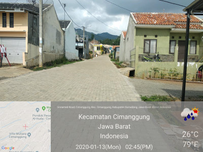 foto gerbang perumahan Villa Mutiara 1