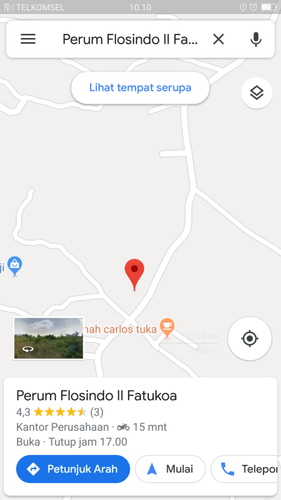 foto gerbang perumahan Perum Flosindo Fatukoa II