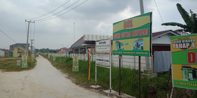 foto gerbang perumahan Bumi citra lestari