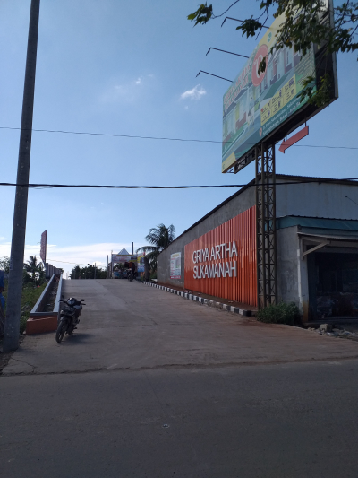 foto gerbang perumahan Griya Artha Sukamanah