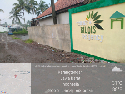 foto gerbang perumahan Taman Bilqis Regency