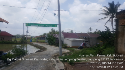 foto gerbang perumahan NUANSA ALAM PERMAI