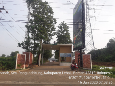 foto gerbang perumahan SAKA HILL
