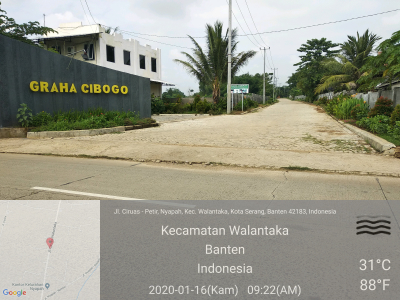 foto gerbang perumahan GRAHA CIBOGO 