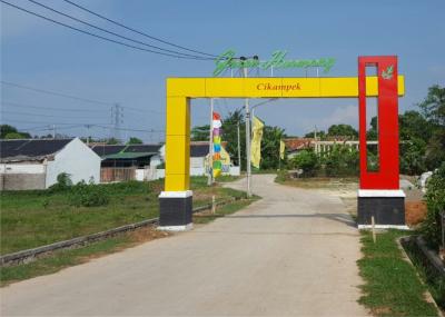 foto gerbang perumahan Perumahan Green Harmony Cikampek