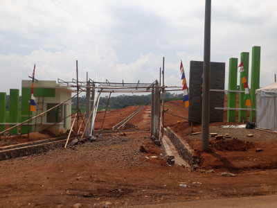 foto gerbang perumahan Hukoci Green Residence