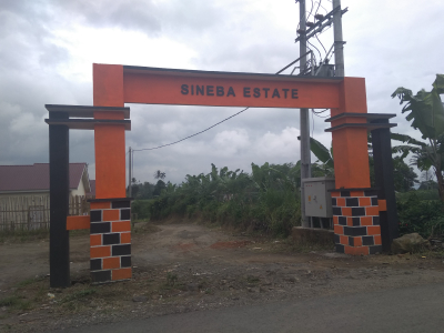 foto gerbang perumahan SINEBA ESTATE