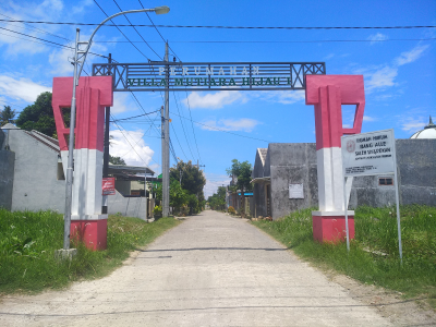 foto gerbang perumahan VILLA MUTIARA HIJAU 2