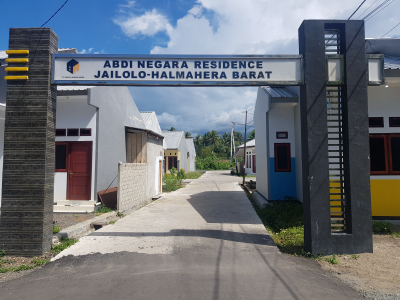 foto gerbang perumahan Abdi Negara Residence Jailolo