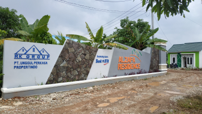 foto gerbang perumahan ALZAFA RESIDENCE