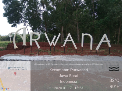 foto gerbang perumahan ARWANA RESIDENCE