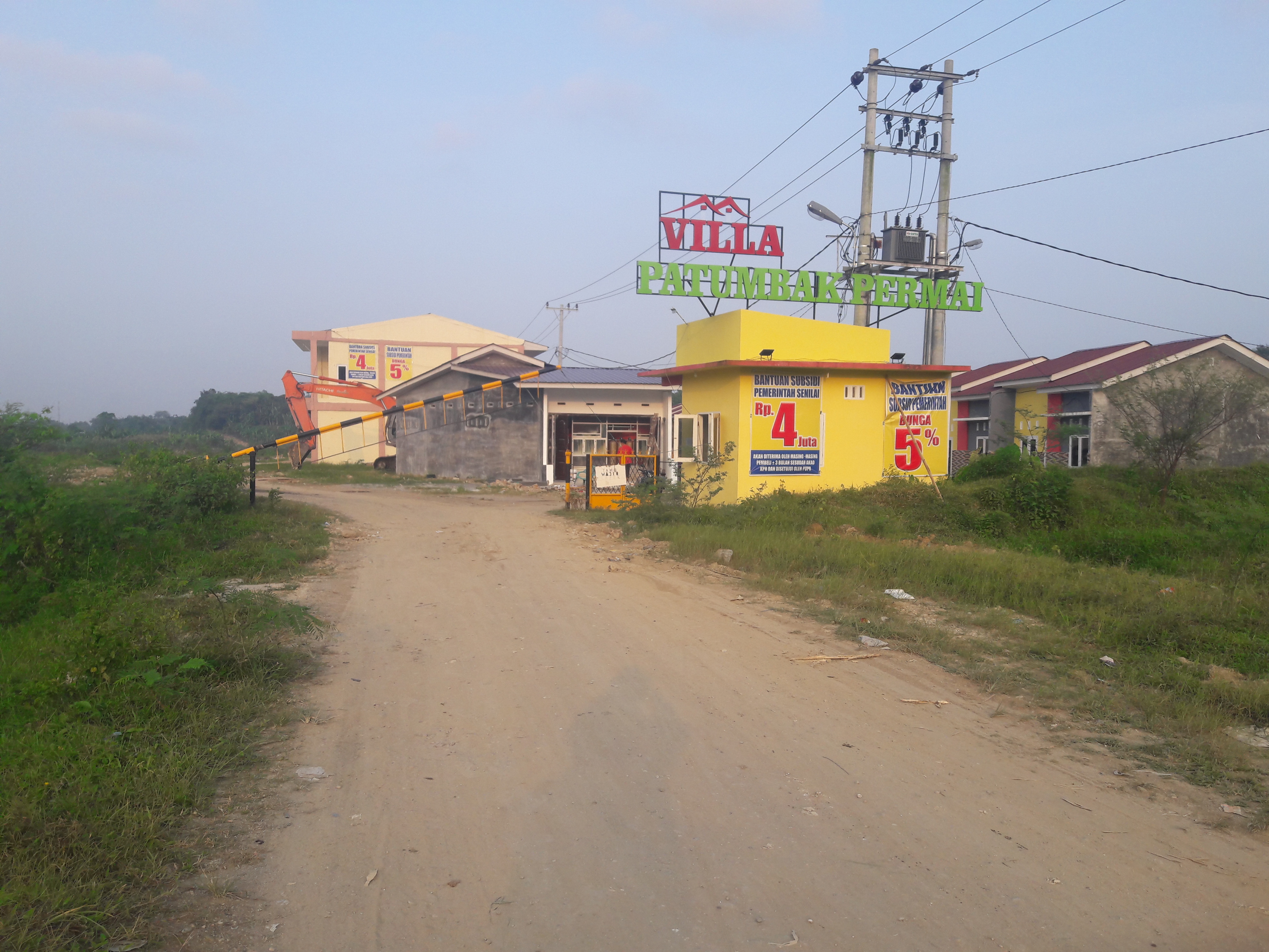 foto gerbang perumahan Villa Patumbak Permai