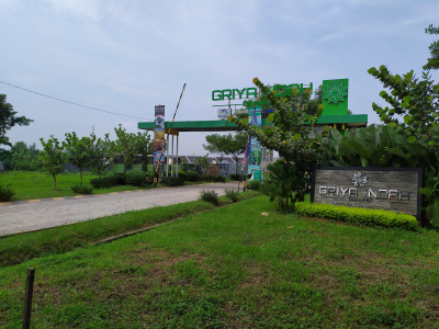 foto gerbang perumahan GRIYA INDAH CIKAMPEK