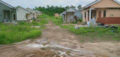 foto gerbang perumahan Bukit banua