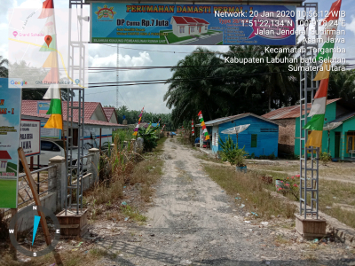 foto gerbang perumahan Damasti Permai I