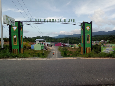 foto gerbang perumahan Bukit permata hijau