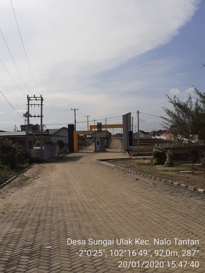 foto gerbang perumahan Zahdan residence
