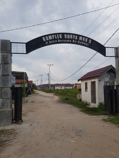 foto gerbang perumahan KOMP.SURYA MAS 3A