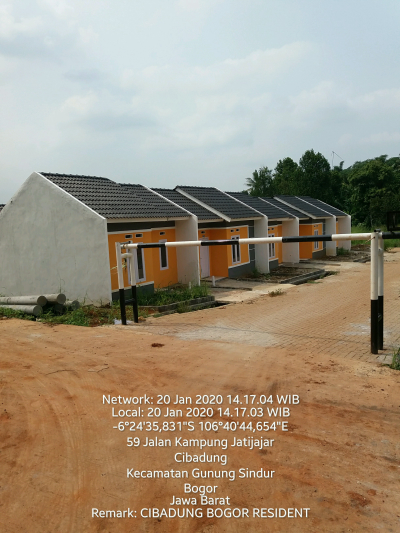 foto gerbang perumahan Cibadung Bogor Residence