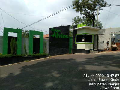 foto gerbang perumahan GREEN ALVINO RESIDENCE