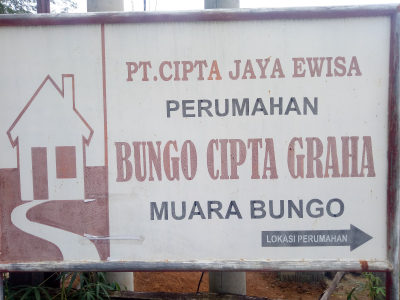 foto gerbang perumahan Bungo Cipta Graha 1