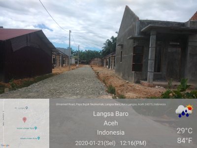 foto gerbang perumahan AHZA NUSA RESIDENCE