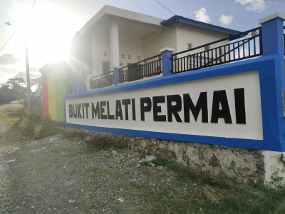 foto gerbang perumahan Bukit Melati Permai