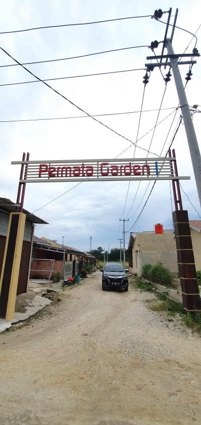 foto gerbang perumahan permata garden 1