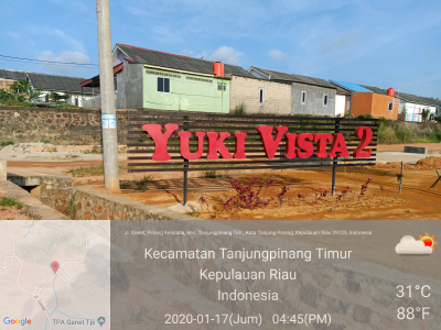 foto gerbang perumahan Yuki Vista 2