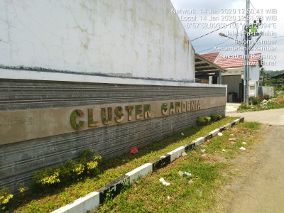 foto gerbang perumahan Gardenia