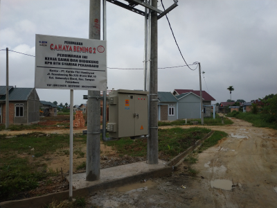 foto gerbang perumahan CAHAYA BENING 2