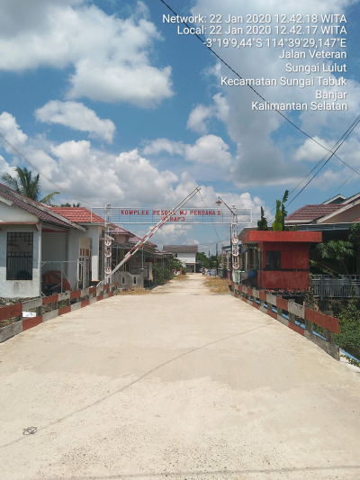 foto gerbang perumahan Pesona mj perdana 2 tahap 4 
