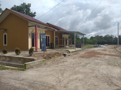 foto gerbang perumahan D'QYARA